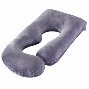 <span class=keywords><strong>Almohada</strong></span> de maternidad en forma de G de espuma viscoelástica triturada con soporte adaptativo para comodidad y alivio de la presión durante el embarazo de cuerpo completo - Product Image 3