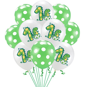 Palloncino in lattice di uovo di dinosauro <span class=keywords><strong>1</strong></span> <span class=keywords><strong>anno</strong></span>-Set di <span class=keywords><strong>palloncini</strong></span> per la prima festa di compleanno del bambino - Product Image 6