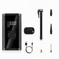 VENTE FLASH - Gonfleur de pneus portable sans fil 3000mAh 55W avec jauge numérique 150psi haute pression, gonflage rapide et chauffage pour voiture et vélo