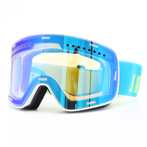 Jiepolly Logotipo de Uso y lentes de PC de Google de adulto de doble lente magnética Anti-niebla de esquí gafas nieve gafas - Product Image 1