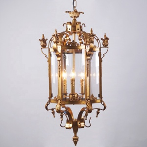 Lustre <span class=keywords><strong>extérieur</strong></span> imperméable de style romain antique <span class=keywords><strong>italien</strong></span>, art en fer, classique, hôtel, restaurant, escalier, villa - Product Image 1