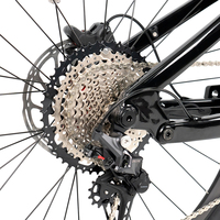 Vélo de descente EM10 Bafang M560 - 750W 12 vitesses, 29 pouces, VTT à suspension intégrale, cadre en fibre de carbone, batterie intégrée