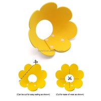 Collier souple pour animaux de compagnie Recovery Sunflower Elizabethan, à libération rapide, style tribal, motif transparent pour chiens et chats - Matériau EVA