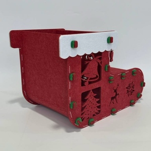 Venta al por mayor de alta calidad, muebles de sala de estar, Animal divertido, casa de Interior para mascotas, fieltro, gato, perro, cueva, cama para el día de Navidad - Product Image 3