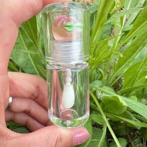 4 ml Bouteilles d'huile Essension Tubes vides de brillant à lèvres aux fruits Grand pinceau Huile à lèvres Conteneurs de baume à lèvres Marque privée - Product Image 4