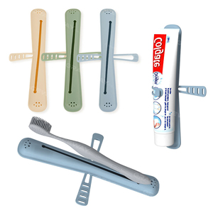 Novelty Gift Travel <b>Silicone</b> Toothbrush Case In-stock Makeup Brush & Toothbrush Storage Container OEM Storage <b>Tool</b> - Product Image 2