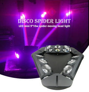 ไฟ LED ดิสโก้เวที <span class=keywords><strong>DMX</strong></span> Spider 9ลำแสงขยับหัว10W - Product Image 4