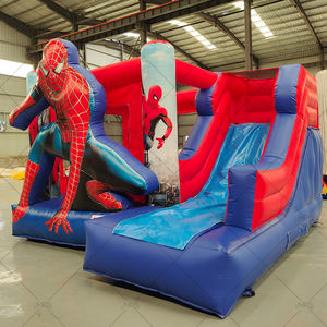 השכרת צד מסחרי מתנפחים להקפיץ בית spiderman טירה עם שקופית - Product Image 2