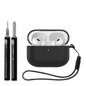 <span class=keywords><strong>Caja</strong></span> de <span class=keywords><strong>carga</strong></span> de auriculares de protección completa de silicona portátil, funda protectora, juego de carcasa con correa de pluma de limpieza para <span class=keywords><strong>Airpods</strong></span> <span class=keywords><strong>Pro</strong></span> 3 - Product Image 1