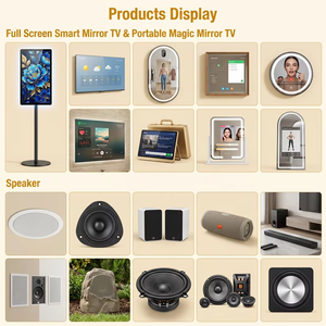 Espejo Personalizado de Una Pieza con Luz LED y Pantalla Táctil de <span class=keywords><strong>TV</strong></span>, Luz Tricolor Ajustable, Ideal para Salón y Baño, Espejo con <span class=keywords><strong>TV</strong></span> - Product Image 2