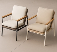Chaise de jardin en osier moderne pour l'extérieur, résistante aux intempéries et écologique