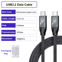 Câble USB Type-C tressé ULT-unite Factory, le plus long, 20 Gbps, 240 W, 5 mètres, meilleur rapport qualité-prix
