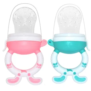 Großhandel Silikon-Baby-Früchte-Lebenssafter BPA-freier Babyschnuller mit Silikonbeuteln
