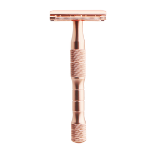 มีดโกนสองใบมีดแบบปลอดสารพิษ สีดำด้าน ผลิตจากสแตนเลสสตีล ใช้ซ้ำได้ สำหรับโกนขนบิกินี่ ใบหน้า ร่างกาย ใช้ได้ทุกวัน สำหรับการดูแลตัวเองที่บ้านหรือร้านเสริมสวย - Product Image 1