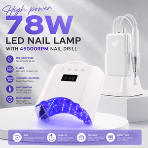 Lámpara de <span class=keywords><strong>Uñas</strong></span> Portátil de 78 Vatios Más Vendida, Secador de <span class=keywords><strong>Uñas</strong></span> <span class=keywords><strong>LED</strong></span> UV Recargable Inalámbrico con Sensor Activado - Product Image 6