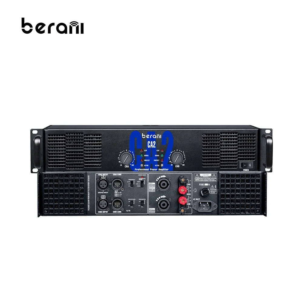 Berani CA2 Beste Prijs 2U 200W * 2 Klasse Ab Power Audio Versterker