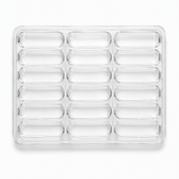 Barquette thermoformée en PET pour l'emballage de puces IC et de semi-conducteurs, barquette ESD personnalisée, fabrication OEM, livraison directe d'usine, boîte en plastique
