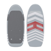 Planche de surf électrique en fibre de carbone intégrale, ensemble de planche à foil, planche à roulettes aquatique motorisée, wakeboard avec surface antidérapante