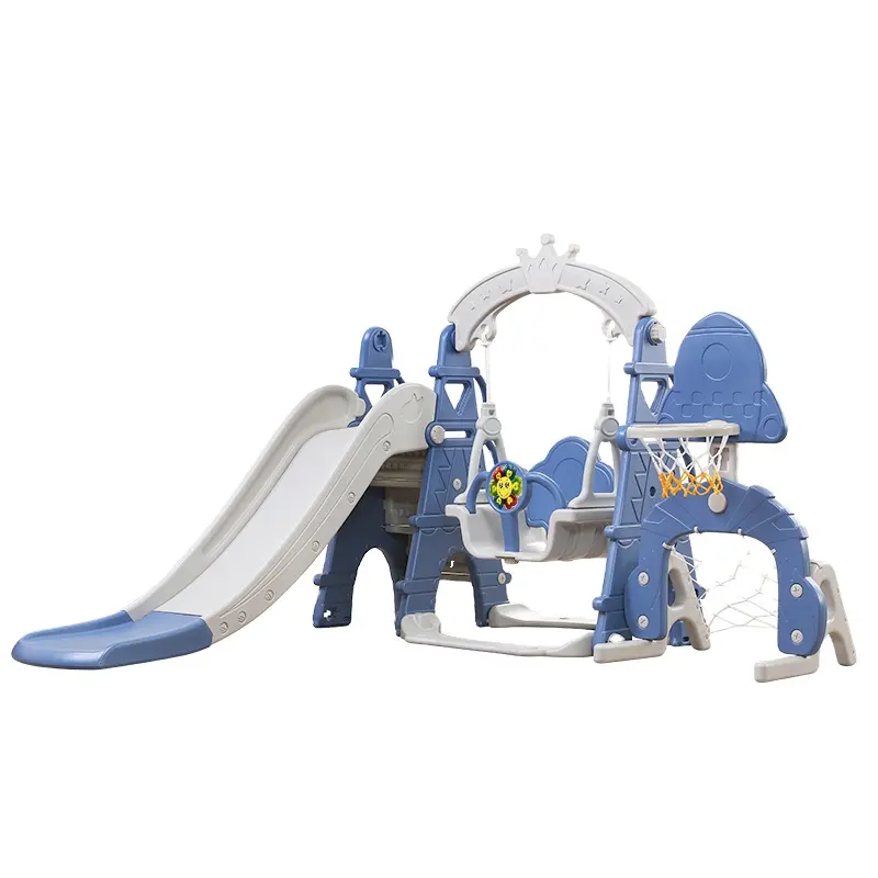 Kinder Plastik rutsche und Schaukel spielzeug Pink Grün Custom Blau OEM Kinder rutschen Innen plastik für Baby Spielplatz ausrüstung Set <5