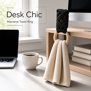 <span class=keywords><strong>Porta</strong></span> <span class=keywords><strong>Strofinacci</strong></span> Decorativo Boho Fatto a Mano all'Uncinetto <span class=keywords><strong>in</strong></span> Cotone da Appendere Sopra la <span class=keywords><strong>Porta</strong></span> per Cucina Bagno Compleanno Inaugurazione Casa - Product Image 6