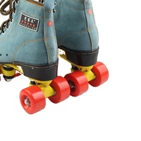 Patins à roulettes en cuir de vachette confortables et personnalisés de qualité supérieure roues en PU Quad Patins à roulettes chaussures pour patinoire