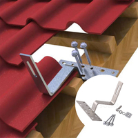 Crochet de fixation pour tuiles solaires en acier inoxydable pour solutions de montage solaire sur toits en céramique
