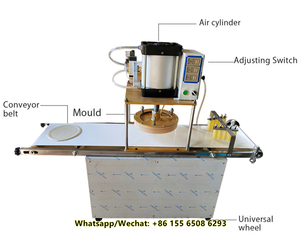 Machines à tartiner la pâte à <span class=keywords><strong>pizza</strong></span> de bonne qualité machine de fabrication de pâte automatique roti presse à <span class=keywords><strong>pizza</strong></span> haute performance - Product Image 2