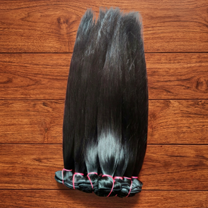 Extensions de Cheveux Humains Bruts Indiens Non Traités 12A en Gros, Lisses Crépus, Ondulés Profonds, Bouclés Profonds, 100g, Cheveux de Temple - Product Image 1