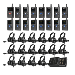 Sistema de guía turístico de fábrica bidireccional de comunicación Dual dúplex 23db auriculares de reducción de ruido para visitas a plantas de fábrica - Product Image 6