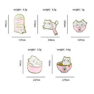 Broche de cocina de dibujos animados, pequeño emblema creativo, accesorio decorativo para mochila de niña, joyería con técnica de goteo de aceite - Product Image 4