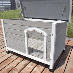 Mobilier pour animaux de compagnie Pet Villa : Cage pour chien et chat en bois massif, respirante, résistante aux intempéries, pour l'intérieur et l'extérieur, avec toit. - Product Image 6