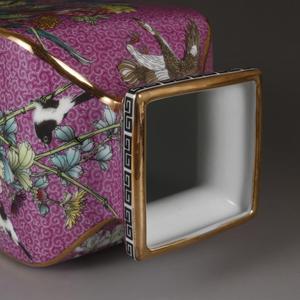 Cina porcellane per la casa vaso in smalto rosa <span class=keywords><strong>con</strong></span> pittura a <span class=keywords><strong>fiori</strong></span> e uccelli decorazioni per la casa <span class=keywords><strong>vasi</strong></span> in ceramica barattoli <span class=keywords><strong>di</strong></span> zenzero decorazioni per la cina - Product Image 5