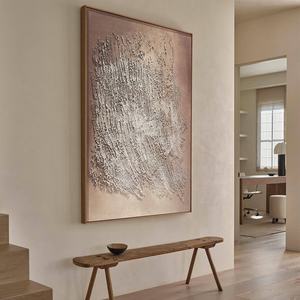 Soft Neutral Acrylic Painting Still Life <b>Canvas</b> Wabi Sabi Wall Art Handmade <b>Framed</b> Artwork Home Decor Living Room Lobby Interior - Product Image 2