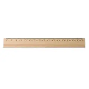 Righello in legno 32 cm personalizzabile per merchandising - Product Image 1