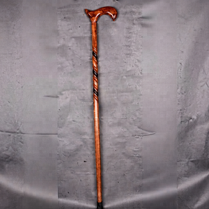 Handcrafted <b>Wooden</b> Walking <b>Stick</b> Ergonomic Handle Polished Walking Cane Traditional Design for Seniors Outdoor Use - Product Image 1
