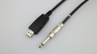 Cable de Audio USB Tipo B a DC6.35 RCA para Micrófono y Fibra Óptica, 3.5m Macho-Macho