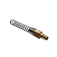 Raccord pneumatique rapide en laiton de style allemand DN7.2 avec écrou de blocage et protection à ressort, haute qualité OEM