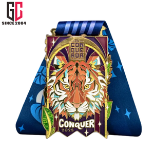 16 Jahre Factory Custom Finisher Gold Silber Metall medaille Sport Marathon Award Zink legierung - Product Image 3