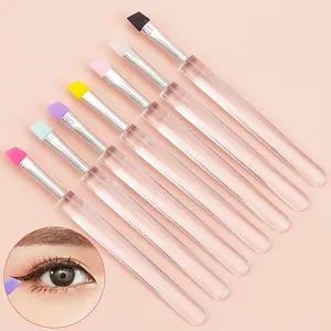 Soft Silicone Eyebrow Eyeliner Makeup Brush With Cap For Women Makeup Tool