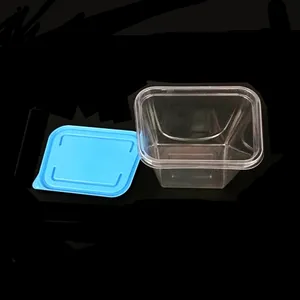 High quality OEM transparent china plastic pp square food box square vacuum safe food box storage container box with lid