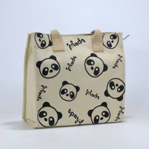 Bolsa Tote con Logotipo Personalizado, Diseño de Panda, Bolsas de Lona al por Mayor, Gran Capacidad, Bolso de Hombro, Regalos para Mujer, Decoración - Product Image 3