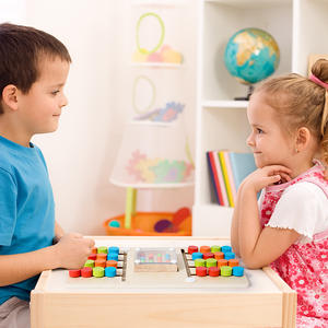 CPC CE EN71 Montessori bebé madera 2 jugadores juego de batalla madera deslizante Arco Iris caminar ajedrez Color a juego rompecabezas juegos de mesa - Product Image 3