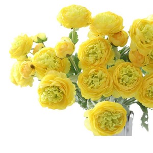 Flores Artificiales Flocadas, Loto <span class=keywords><strong>de</strong></span> 3 Cabezas, Decoración para el Hogar, Sala <span class=keywords><strong>de</strong></span> Estar, Adorno para Bodas, Satén <span class=keywords><strong>de</strong></span> Seda, Decoración Comercial para Fiestas - Product Image 5
