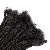 All'ingrosso 100% capelli umani dreadlocs a buon mercato capelli umani ricci locs fatti a mano afro crespo capelli ricci uncinetto dreadlocks extension