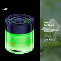 Diffuseur de parfum automobile de luxe en verre solide, pot de cire d'aromathérapie longue durée, désodorisant, éliminateur d'odeurs, logo personnalisé OEM