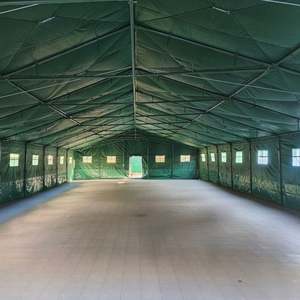 Mejor Carpa Impermeable de Lona Ripstop Verde Militar de Una Habitación, Doble Capa, para 100 Personas, Cuatro Estaciones, Ideal para África, Uganda - Product Image 6