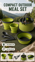Ensemble de cuisine pliable en silicone de qualité alimentaire pour le camping et la randonnée