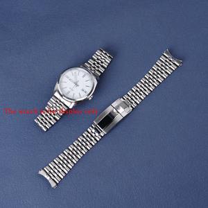 Bracelet de <span class=keywords><strong>montre</strong></span> Jubilee de luxe 20mm en acier inoxydable 316L pour Casio MTP1302 avec extrémité incurvée creuse pour fermoir Oyster - Product Image 1