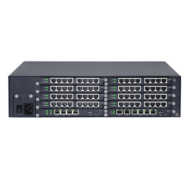 Enterprise-grade 160-256 Ports Scalable Modular Design Voice VoIP FXS Gateway