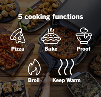 Four à pizza professionnel ANBOLIFE OEM 14 |   16 pierres rotatives, système à double brûleur breveté, pizzas en 5 minutes, nettoyage facile